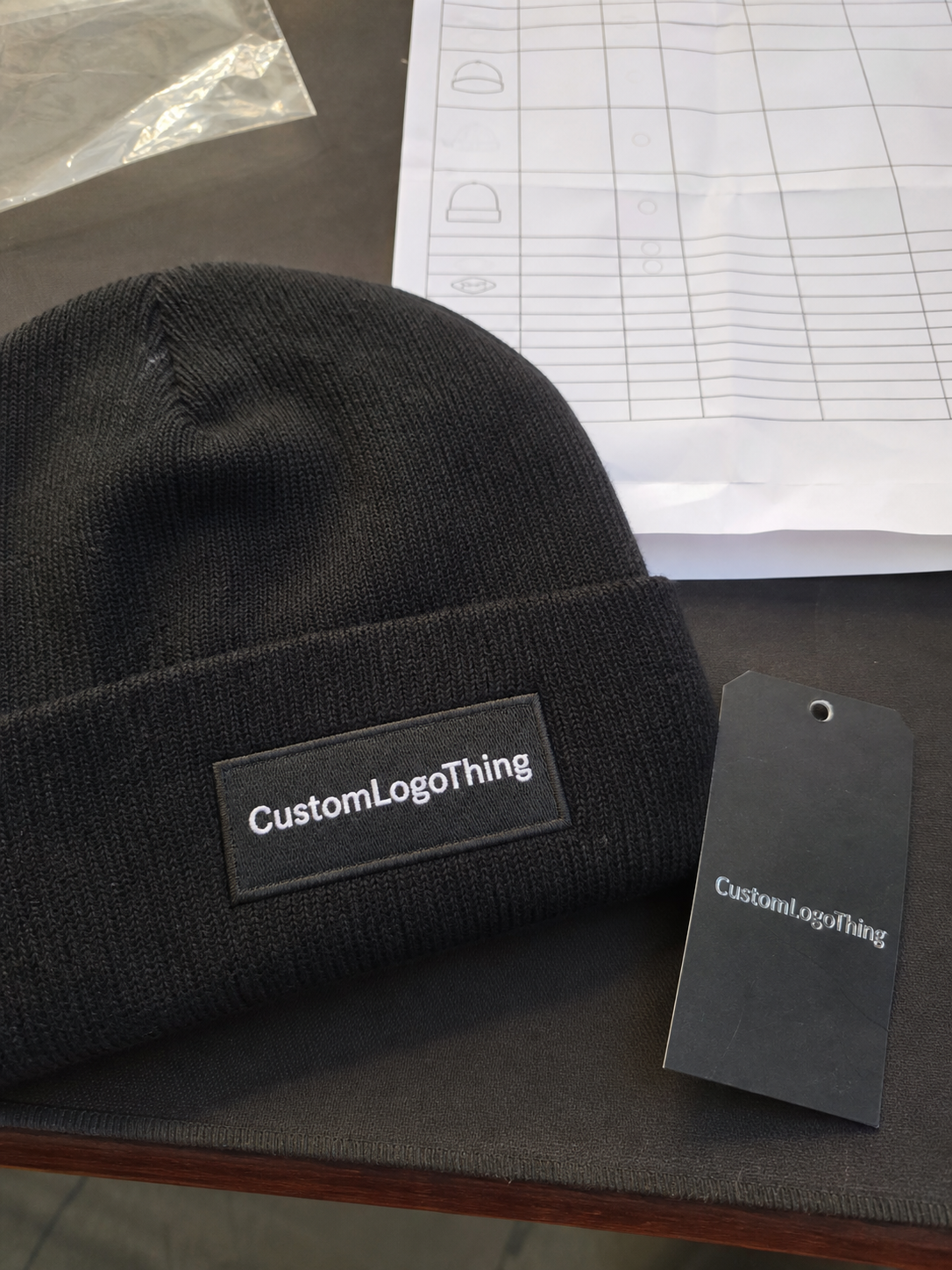 Toy Logo Patch Beanies Digital Proof Checklist to Approve