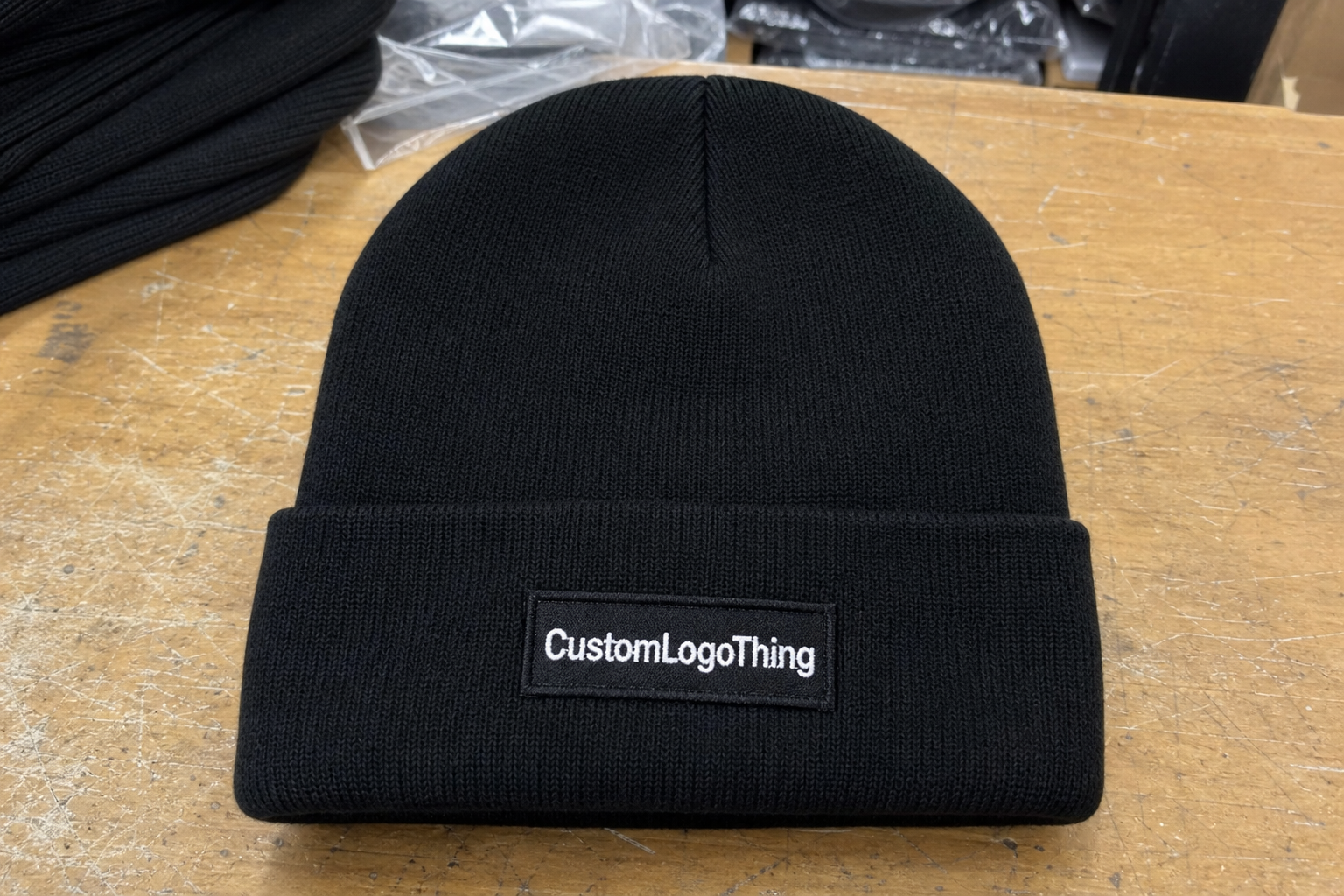 Restaurant Logo Patch Beanies Bulk Order Planning