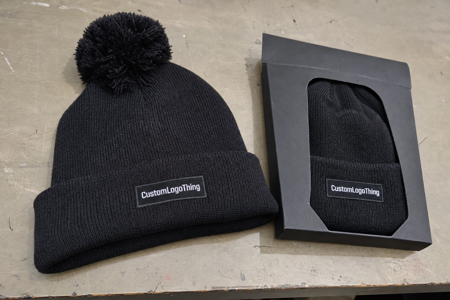Corporate Gifting Pom Pom Beanies Material Sample Guide