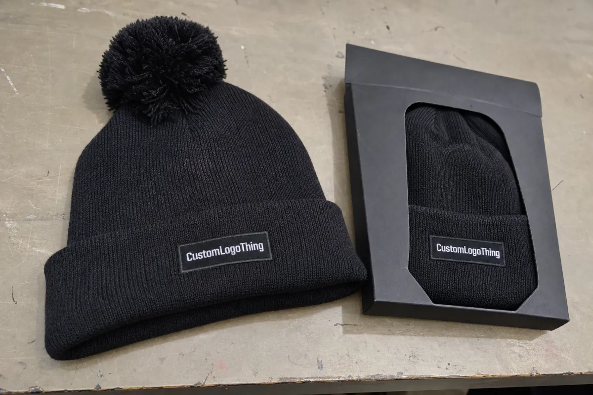 Corporate Gifting Pom Pom Beanies Material Sample Guide