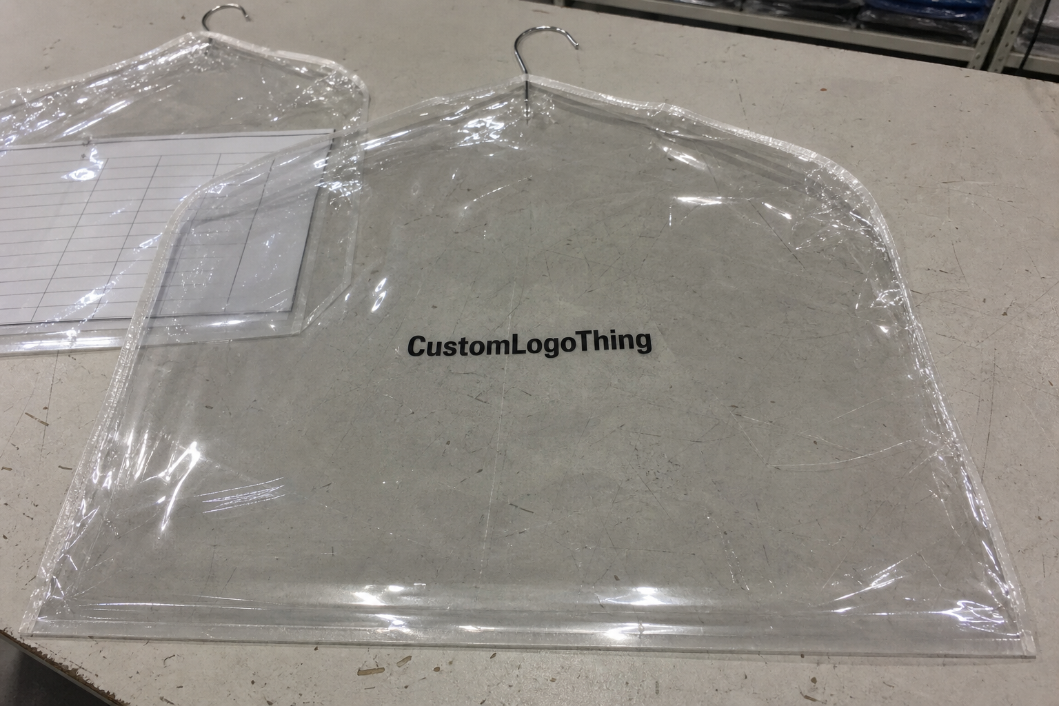 Fitness PVC Garment Bags Packaging Insert Checklist