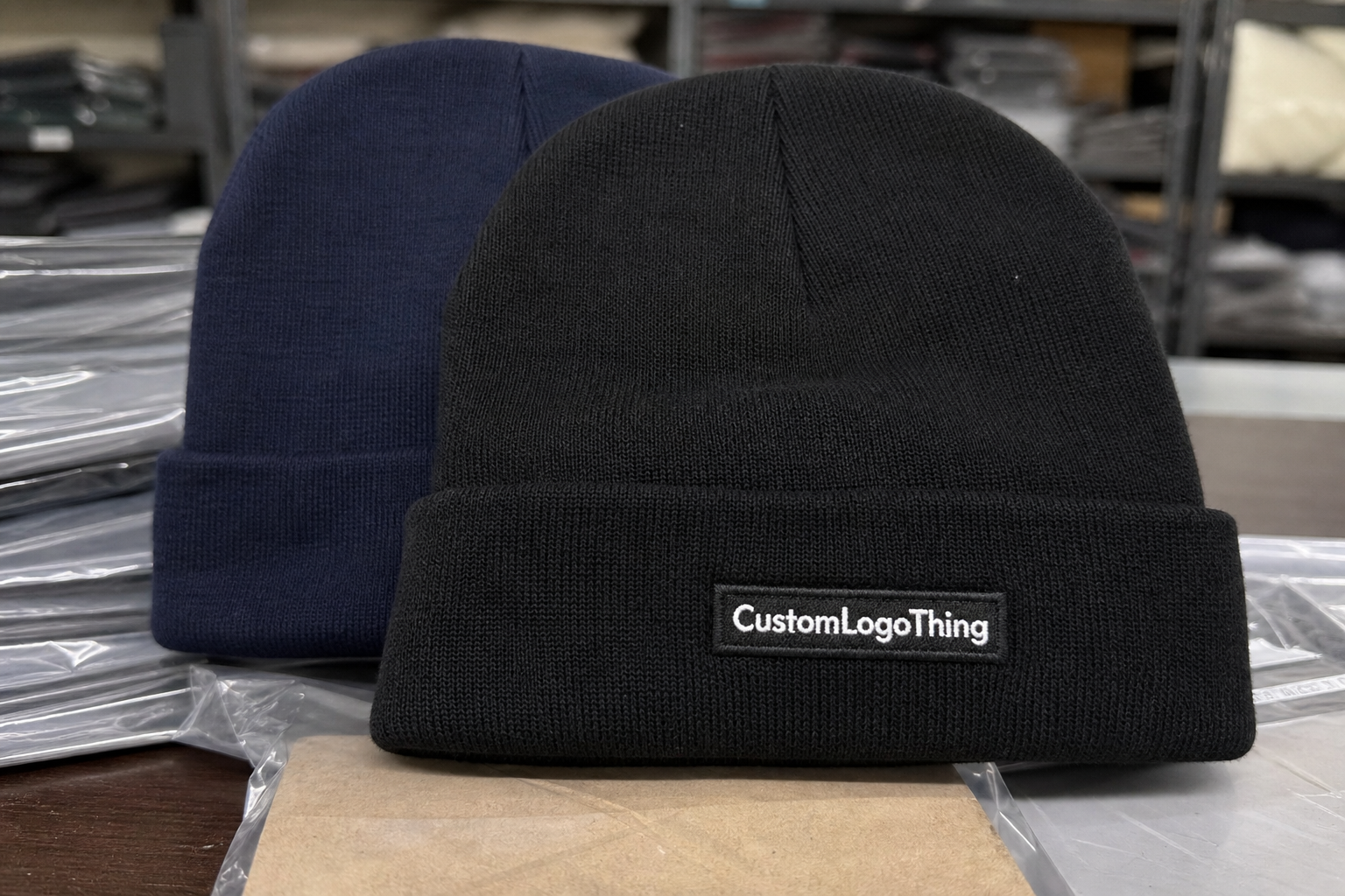 Restaurant Woven Label Beanies Bulk Order Planning