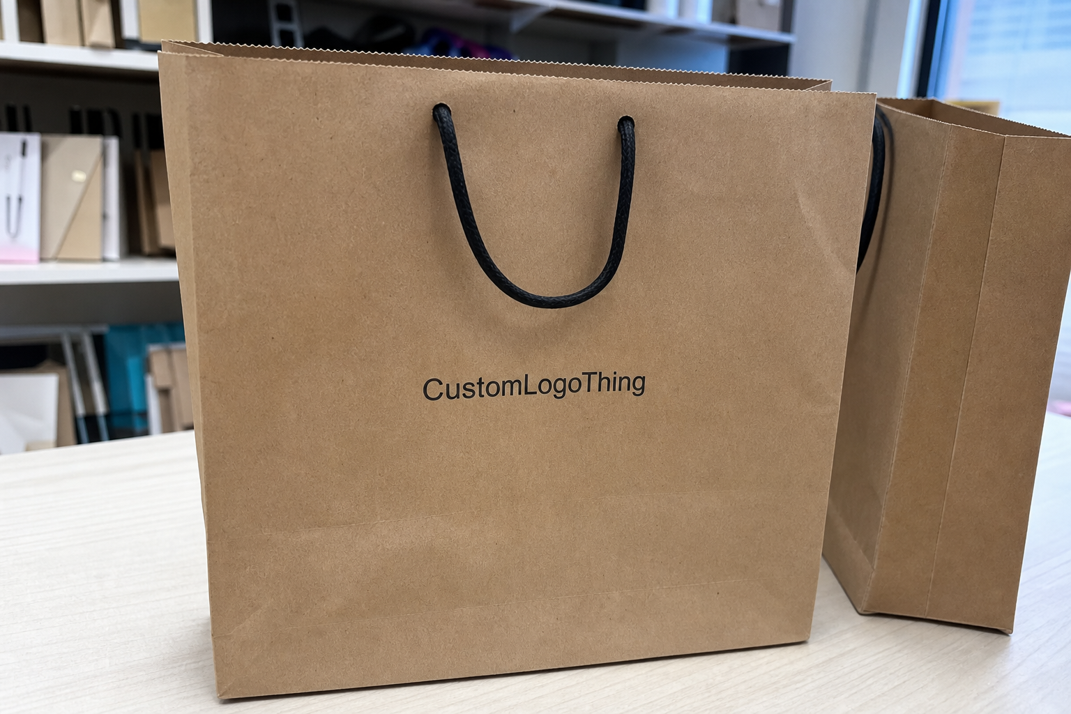 Small Retail Paper Bags Logo Placement Guide to Order