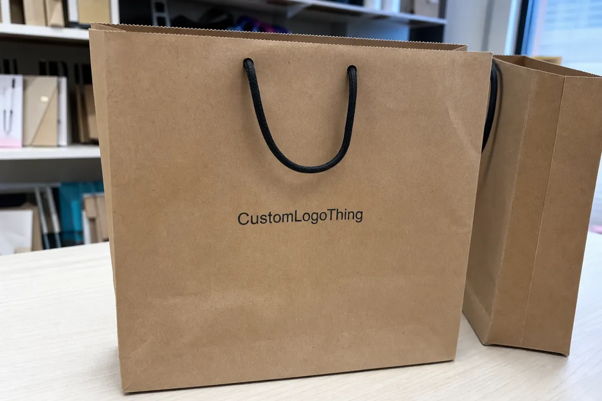 Small Retail Paper Bags Logo Placement Guide to Order