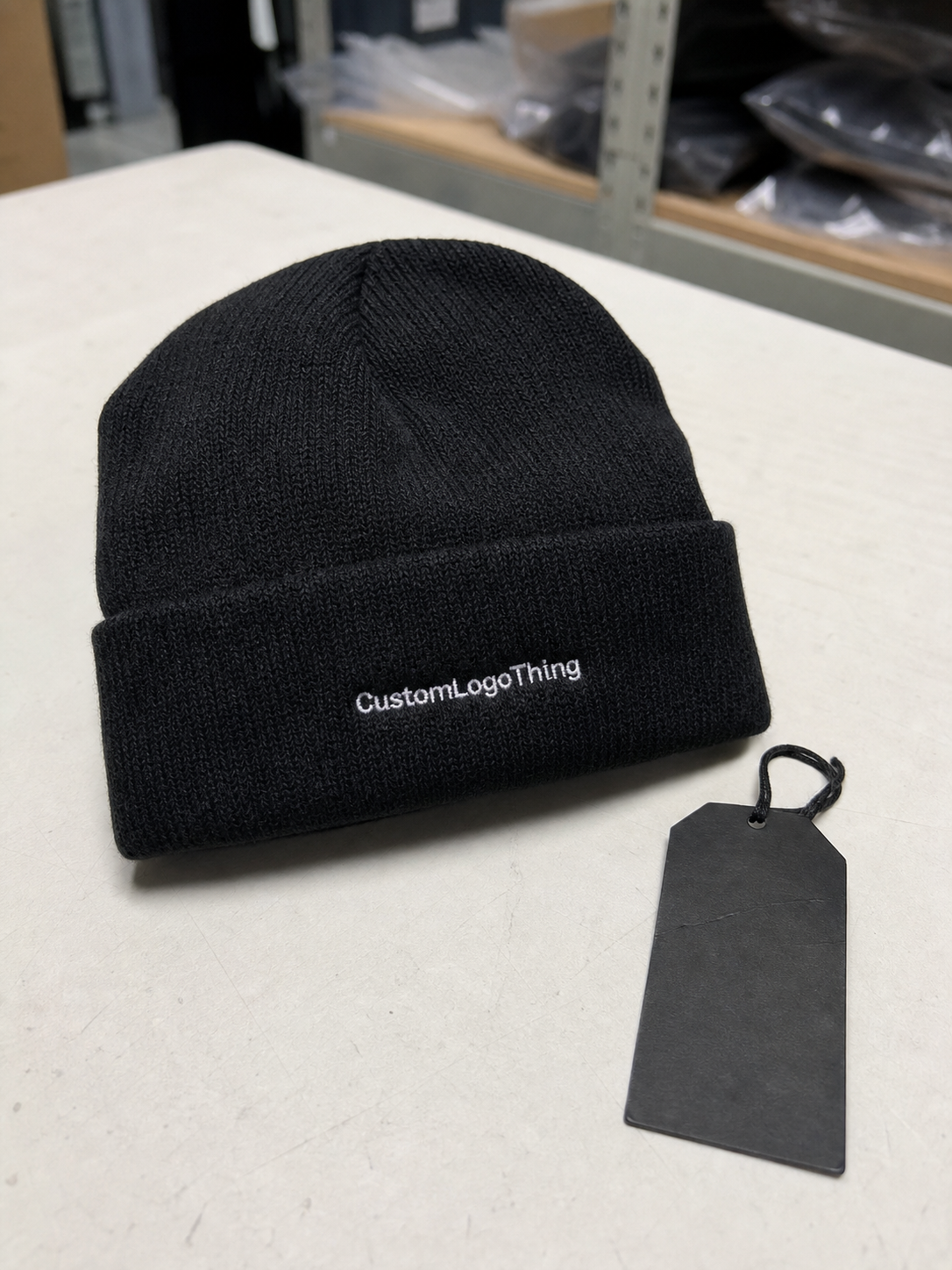 Cuffed Knit Beanies Logo Placement Guide for Buyers