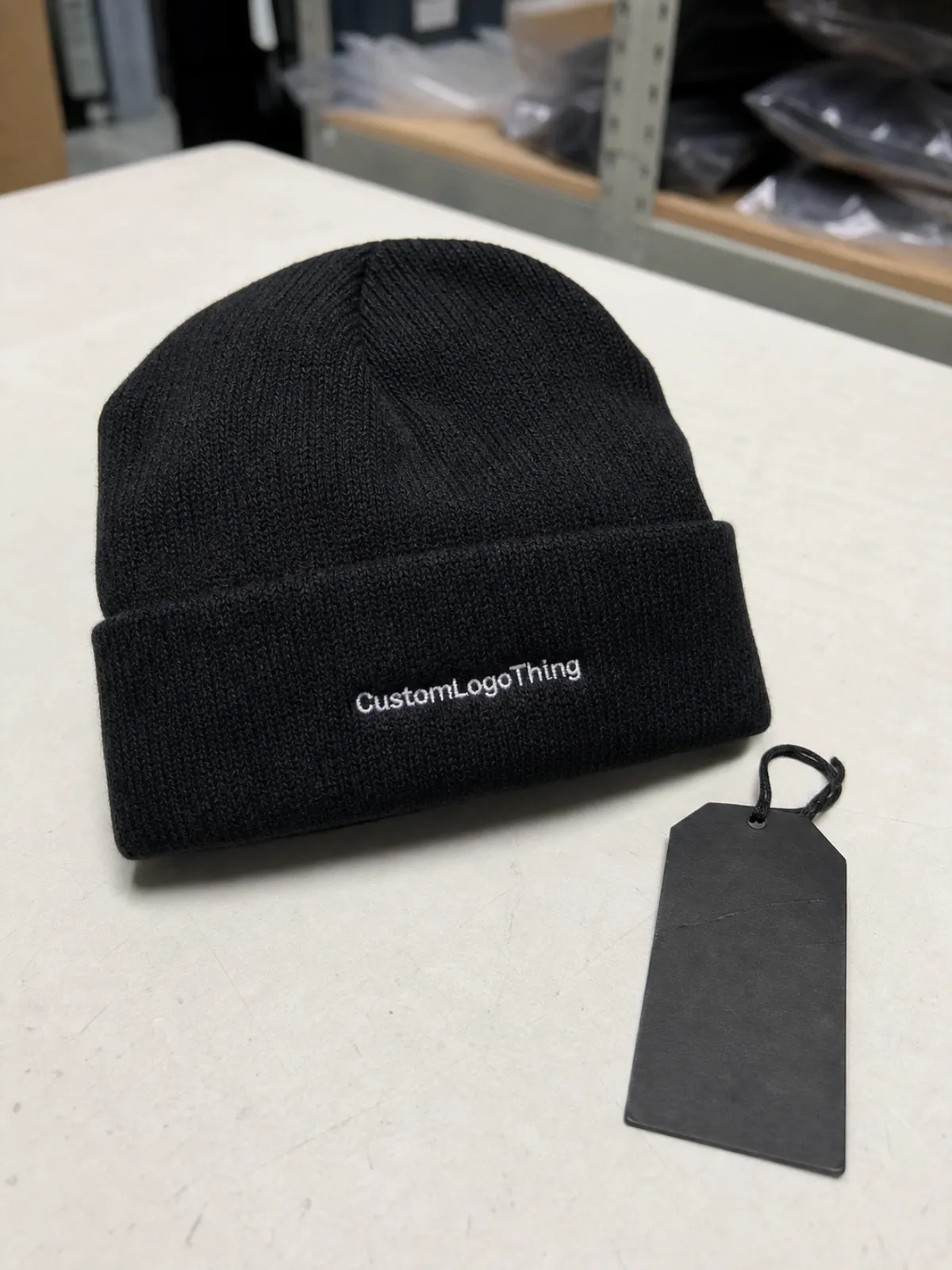 Cuffed Knit Beanies Logo Placement Guide for Buyers