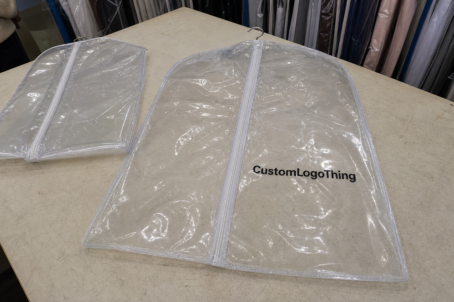 Get PVC Zipper Garment Bags Lead Time and MOQ Quote