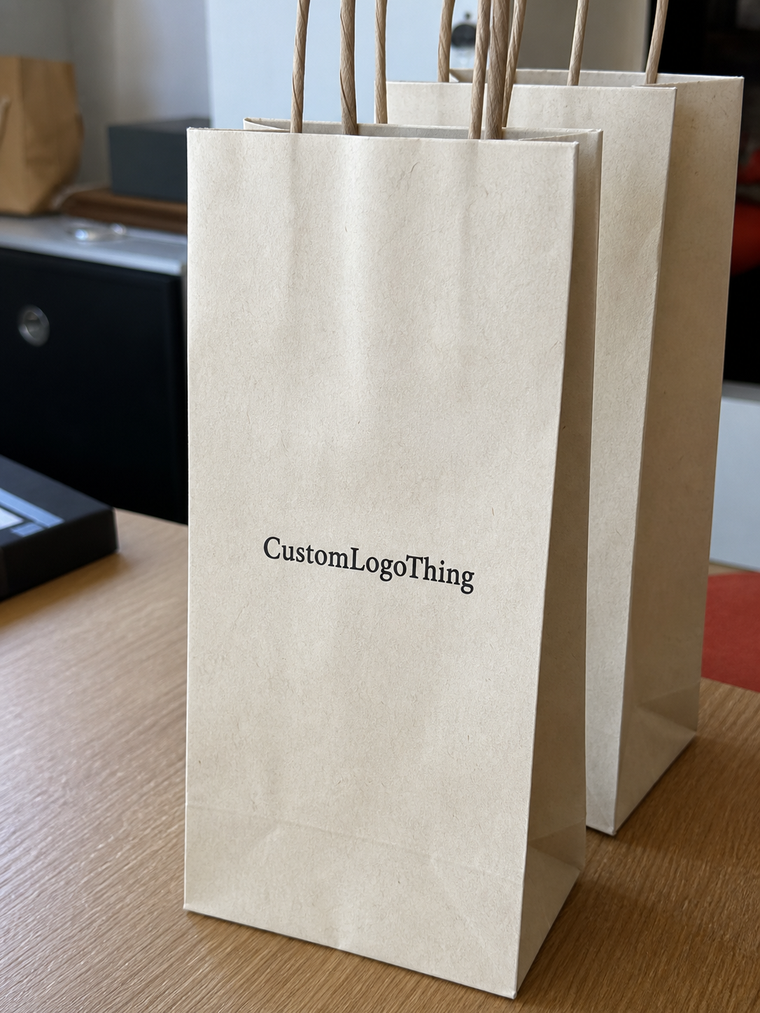 Custom Wine Paper Bags Logo Placement Guide for Buyers
