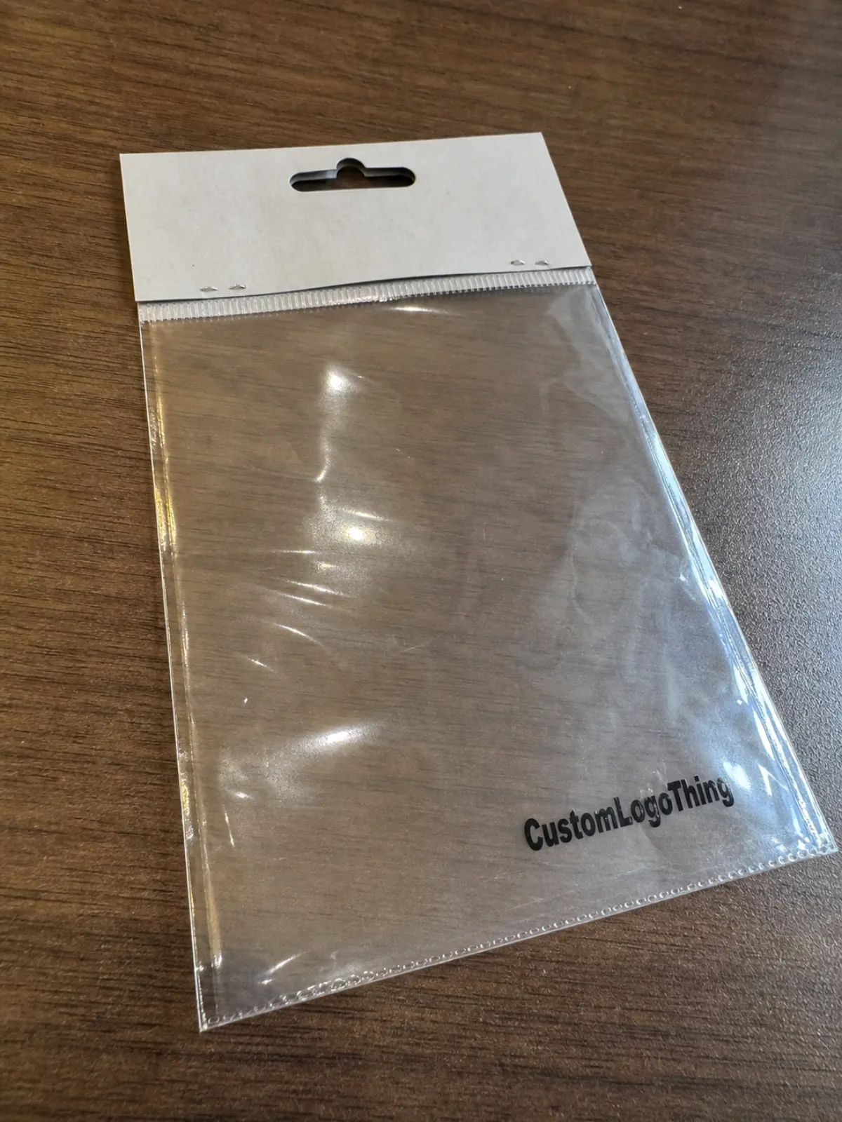OPP Header Bags Artwork Proof Checklist for Wine Shops - CustomLogoThing packaging example