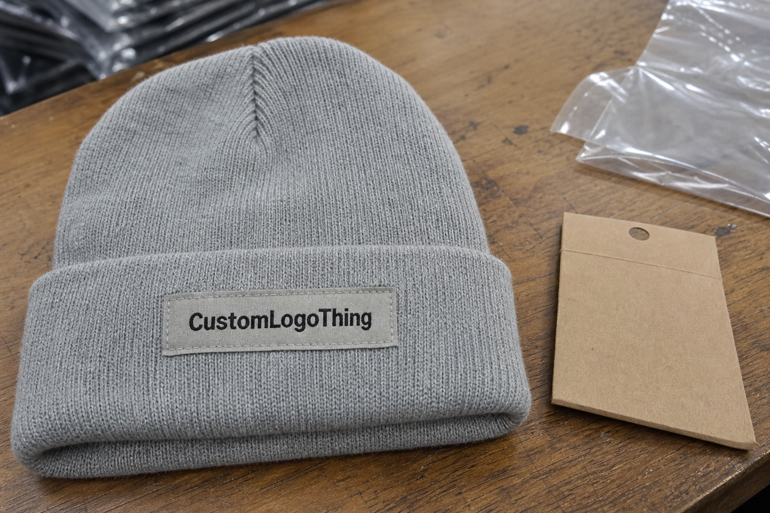 Coffee Shop Woven Label Beanies: Artwork Proof Checklist