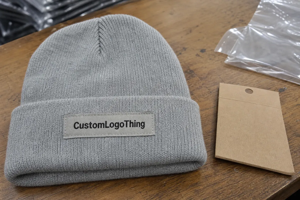 Coffee Shop Woven Label Beanies: Artwork Proof Checklist