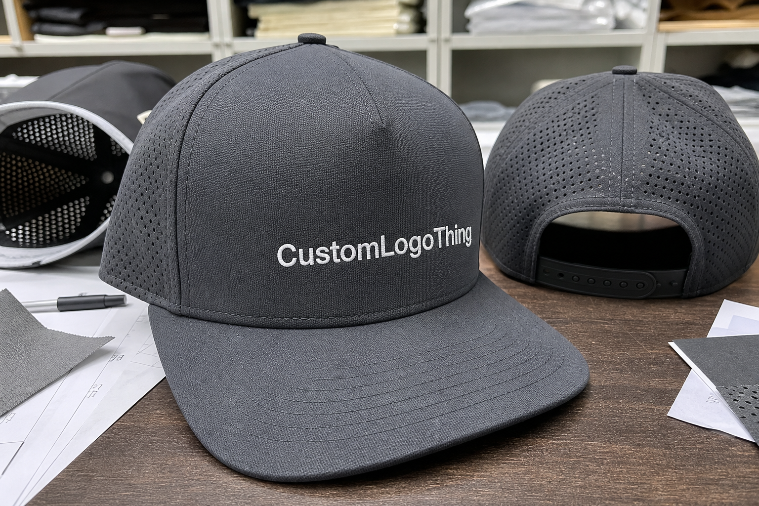 Approve Performance Golf Caps Artwork for Wine Shops