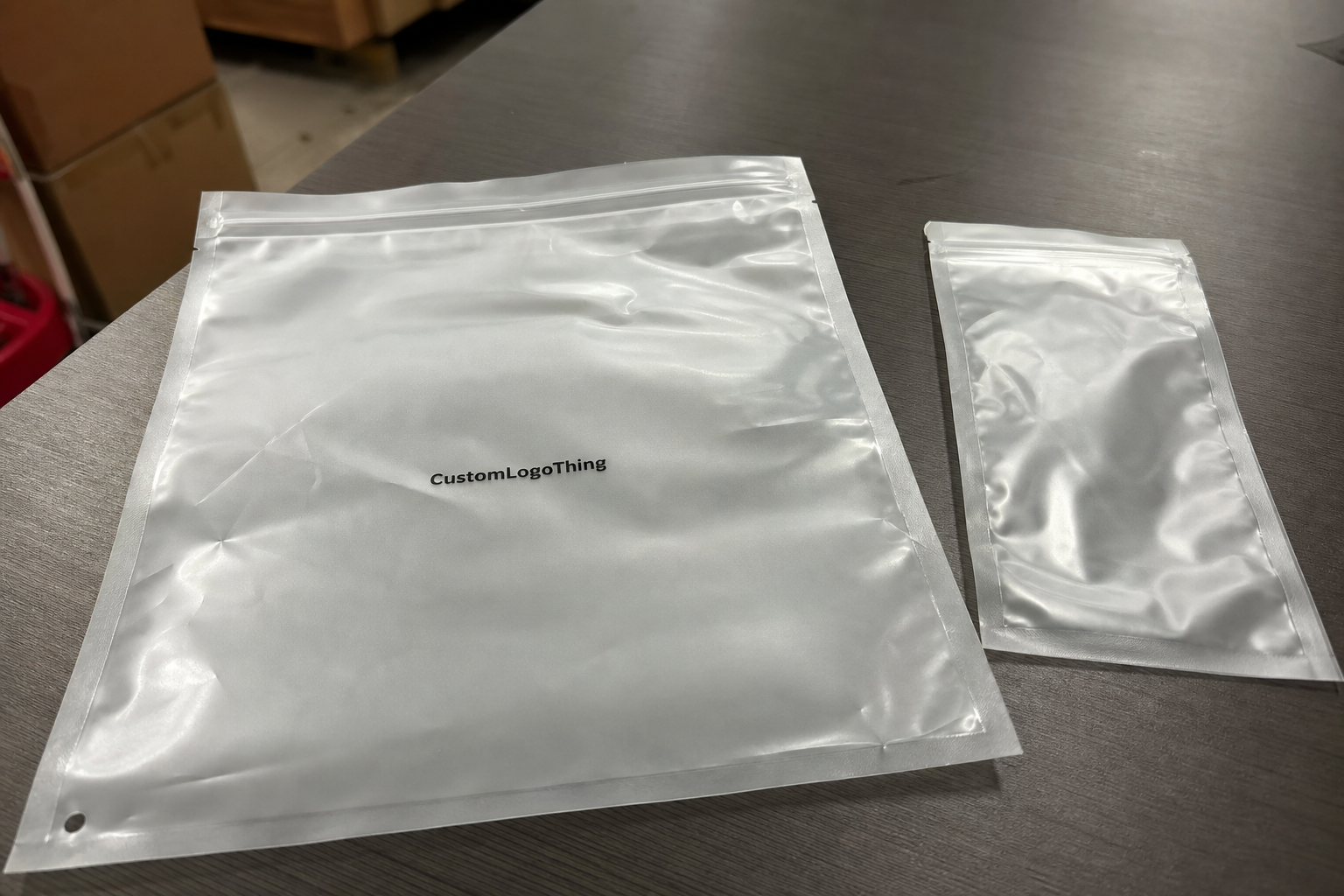 Frosted Zipper Bags Carton Checklist for Restaurants