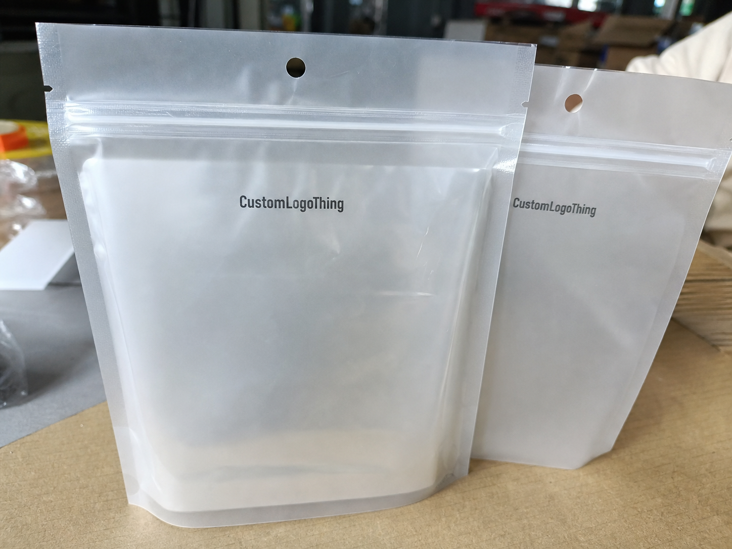 Frosted Zipper Bags Carton Packing Checklist for Wine Shops - CustomLogoThing packaging example