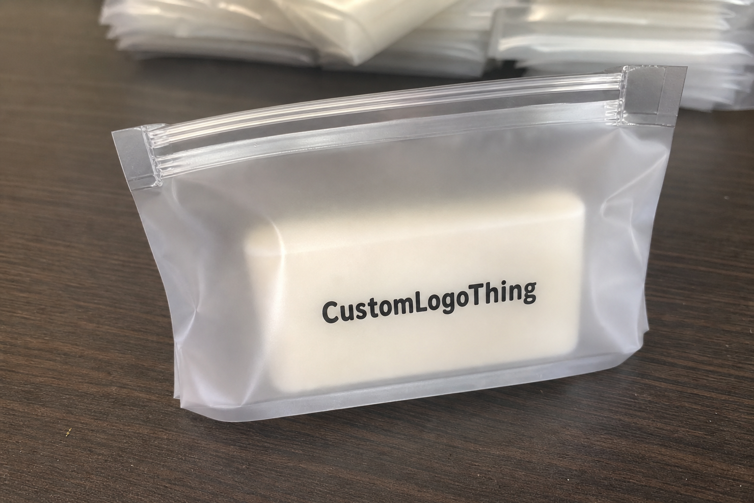 Approve Soap Brand Frosted Zipper Bags Artwork Proof