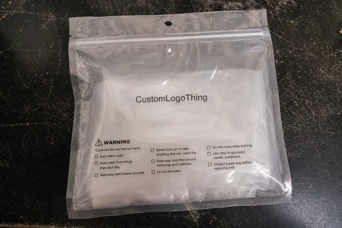 Buyer's Candle Refill Plastic Bags Warning Label Checklist