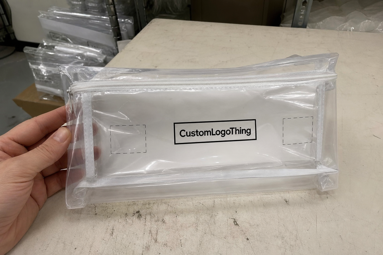 Beauty Kit Plastic Bags Barcode Placement Guide for Buyers