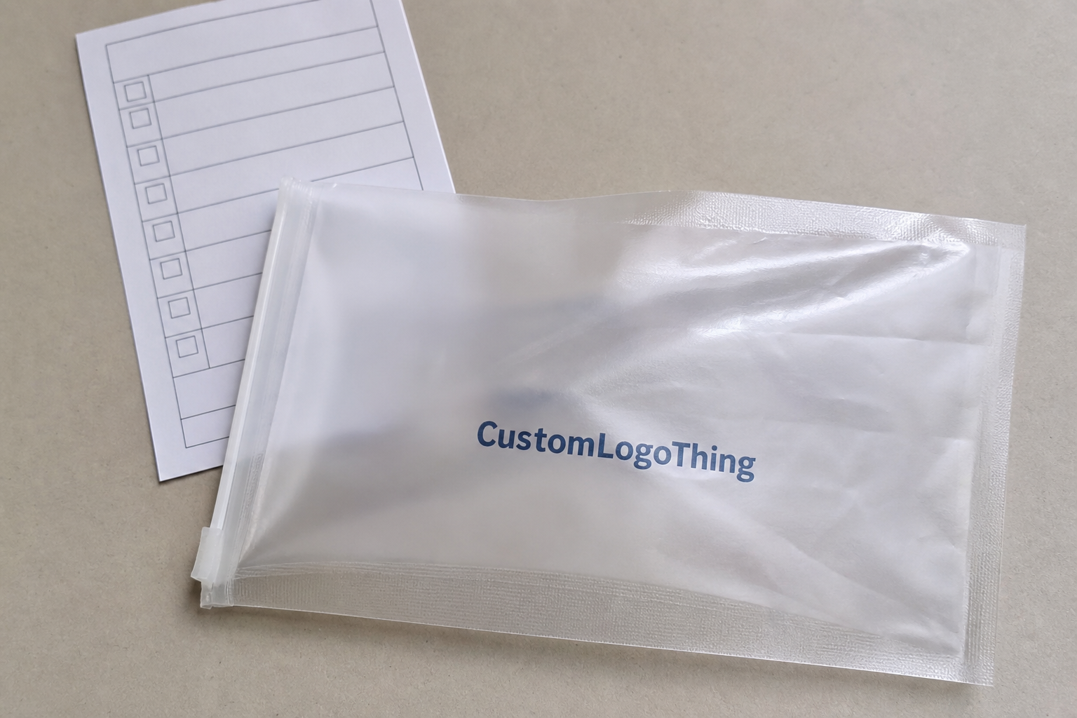 Skincare Trial Plastic Bags Carton Insert Checklist