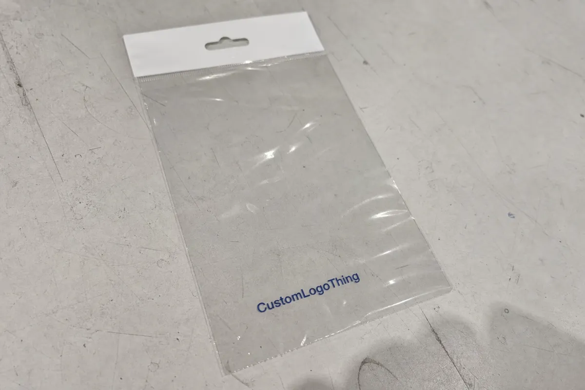 Book Merch Brands: Order OPP Header Bags Warning Label