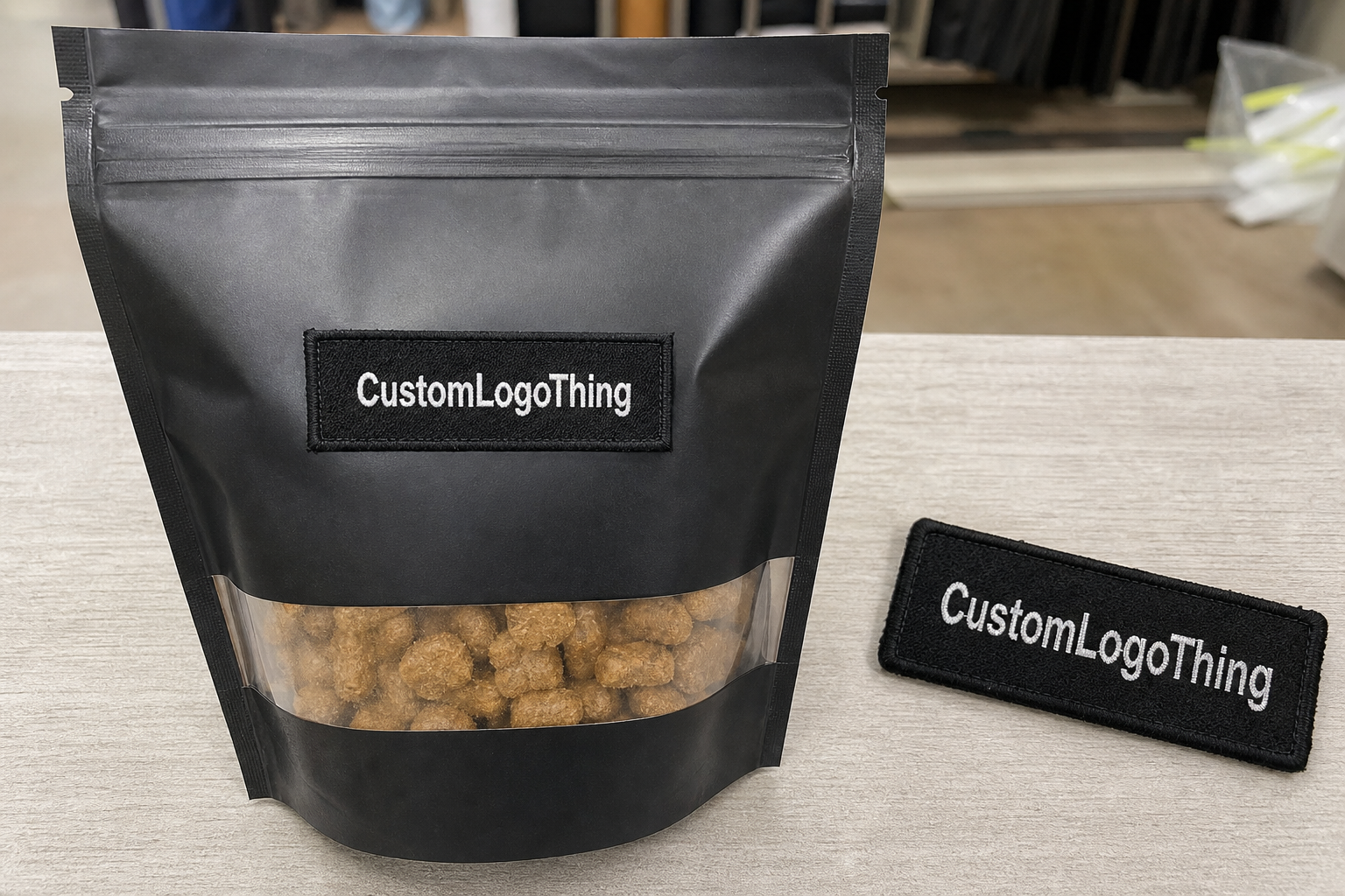 Logo Patches Unit Cost for Pet Treat Brands: Order