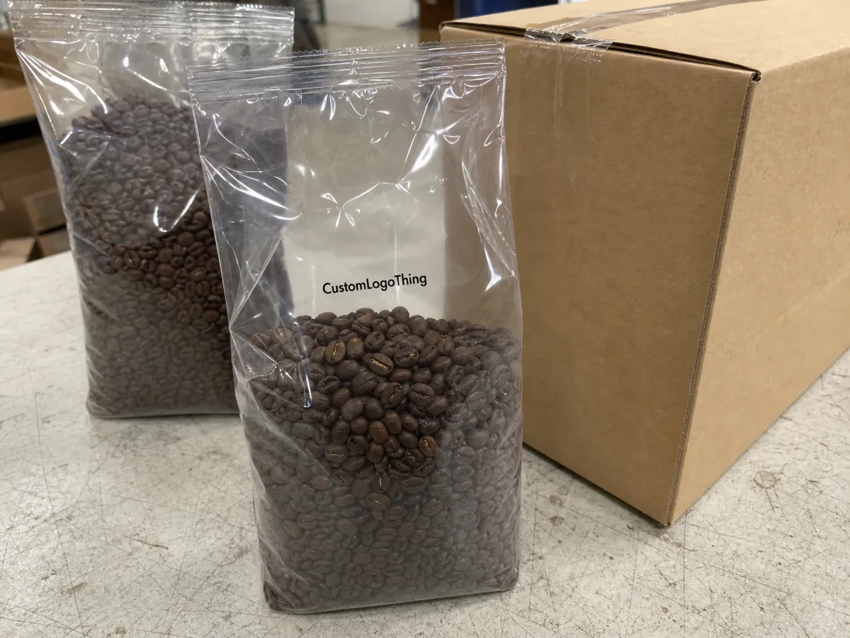 Buy Coffee Shops Clear Retail Bags Carton Packing Spec