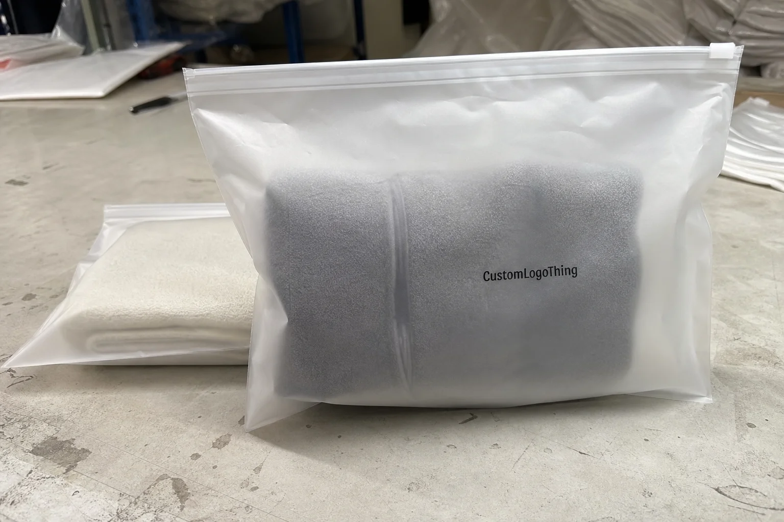Frosted Zipper Bags Unit Cost for Hotel Bulk Orders