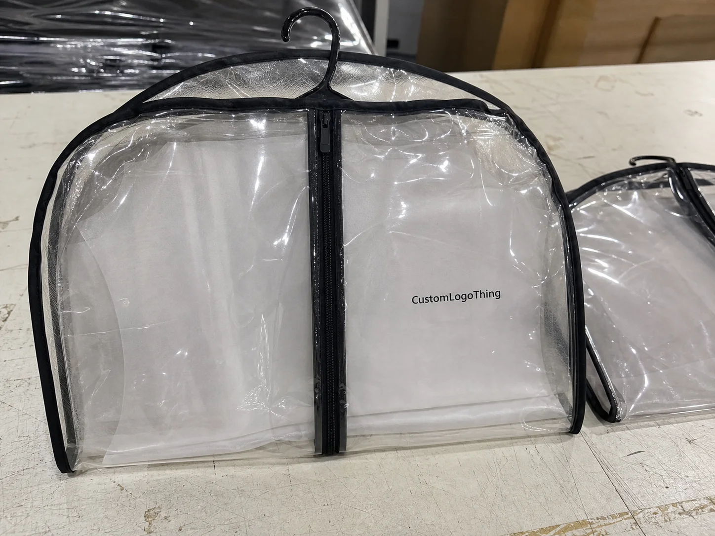 Cosmetics Brands: Buy PVC Zipper Garment Bags at Low MOQ
