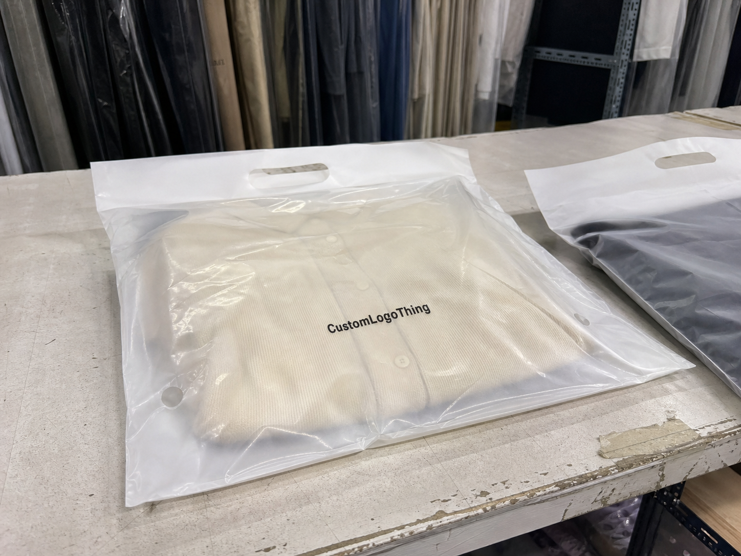 Buy Custom Plastic Garment Bags Wholesale for Subscription