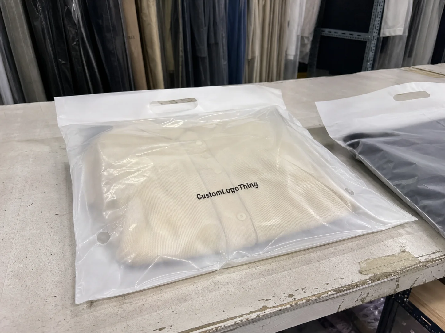 Buy Custom Plastic Garment Bags Wholesale for Subscription