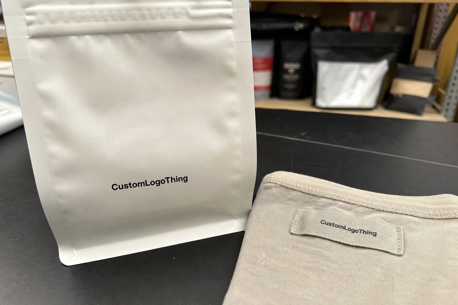 Printed Clothing Labels Quote for Coffee Merch Buyers