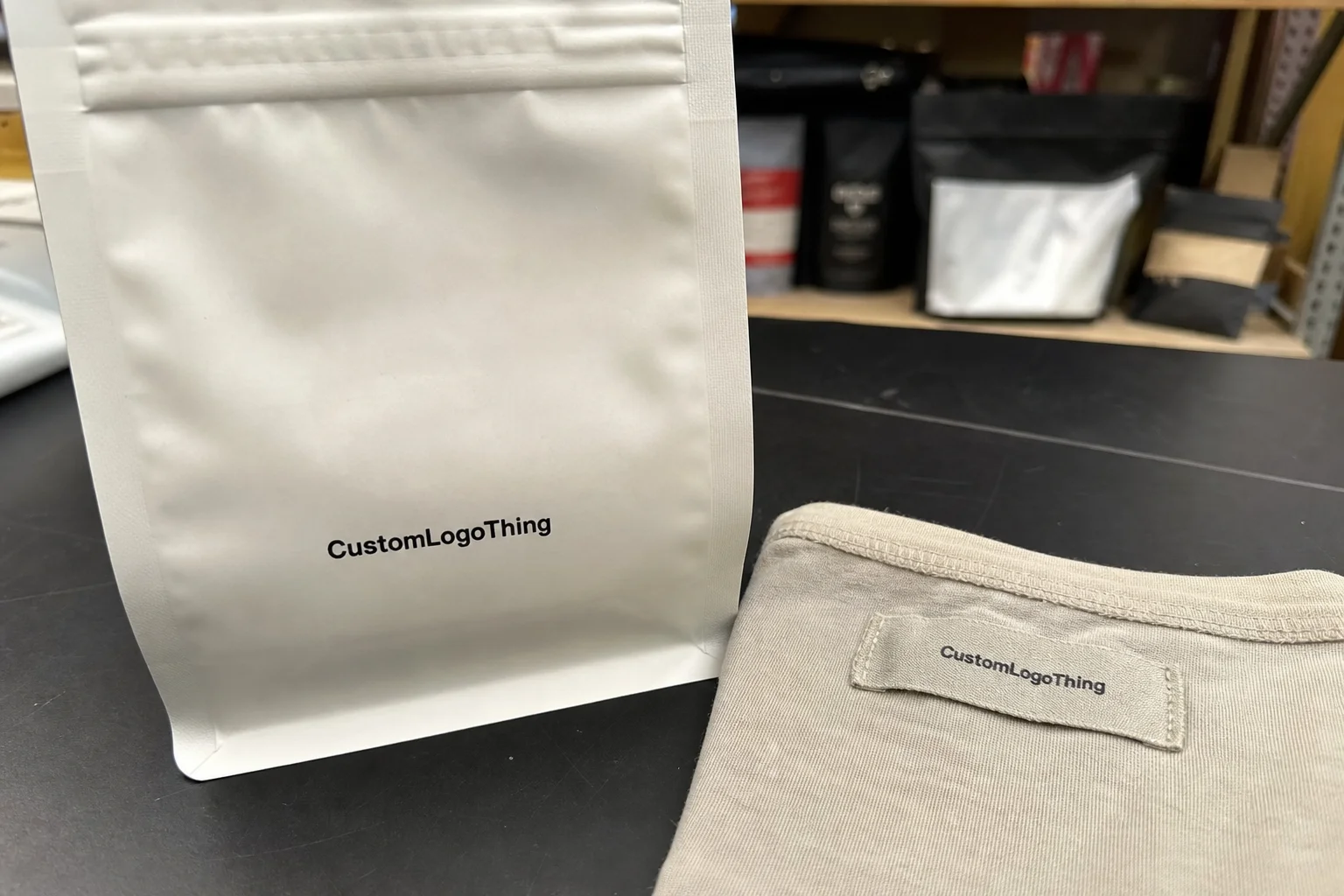 Printed Clothing Labels Quote for Coffee Merch Buyers