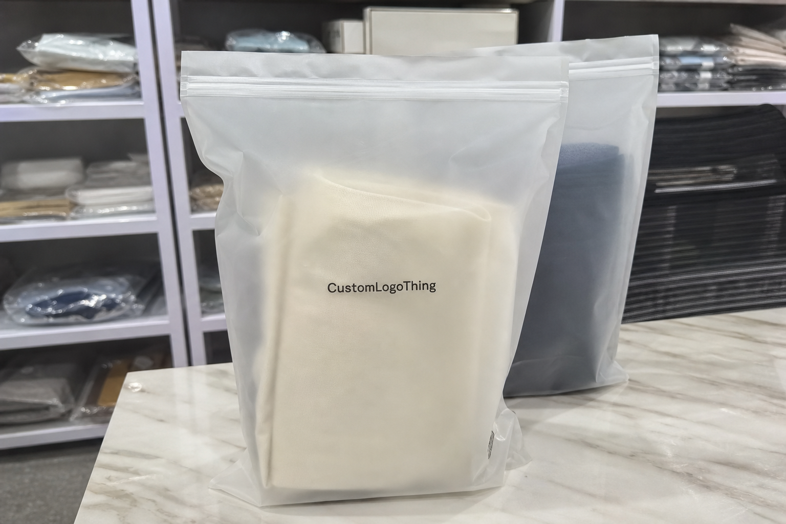 Why frosted film changes the shelf read at launch - CustomLogoThing packaging example