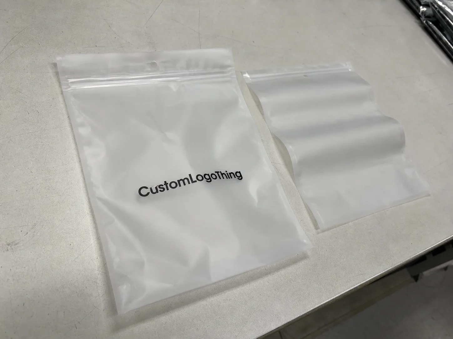 Frosted Zipper Bags Low MOQ Order for Retail Launches
