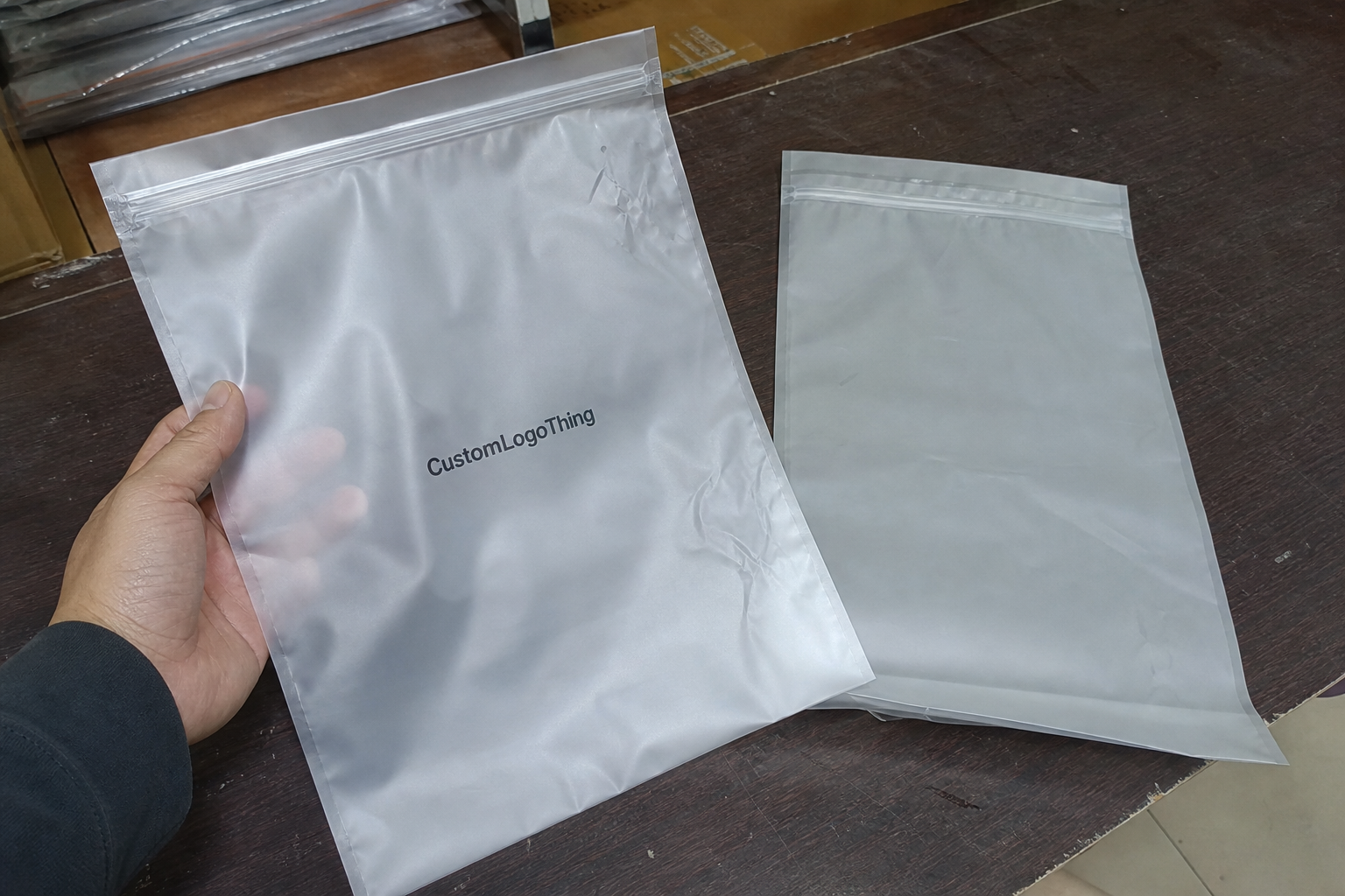 Frosted Zipper Bags Sample Checklist for Wine Clubs