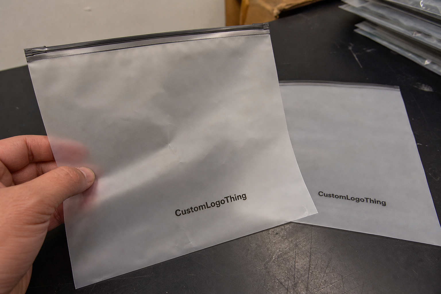 Custom Frosted Zipper Bags for Ecommerce Stores Buyer's