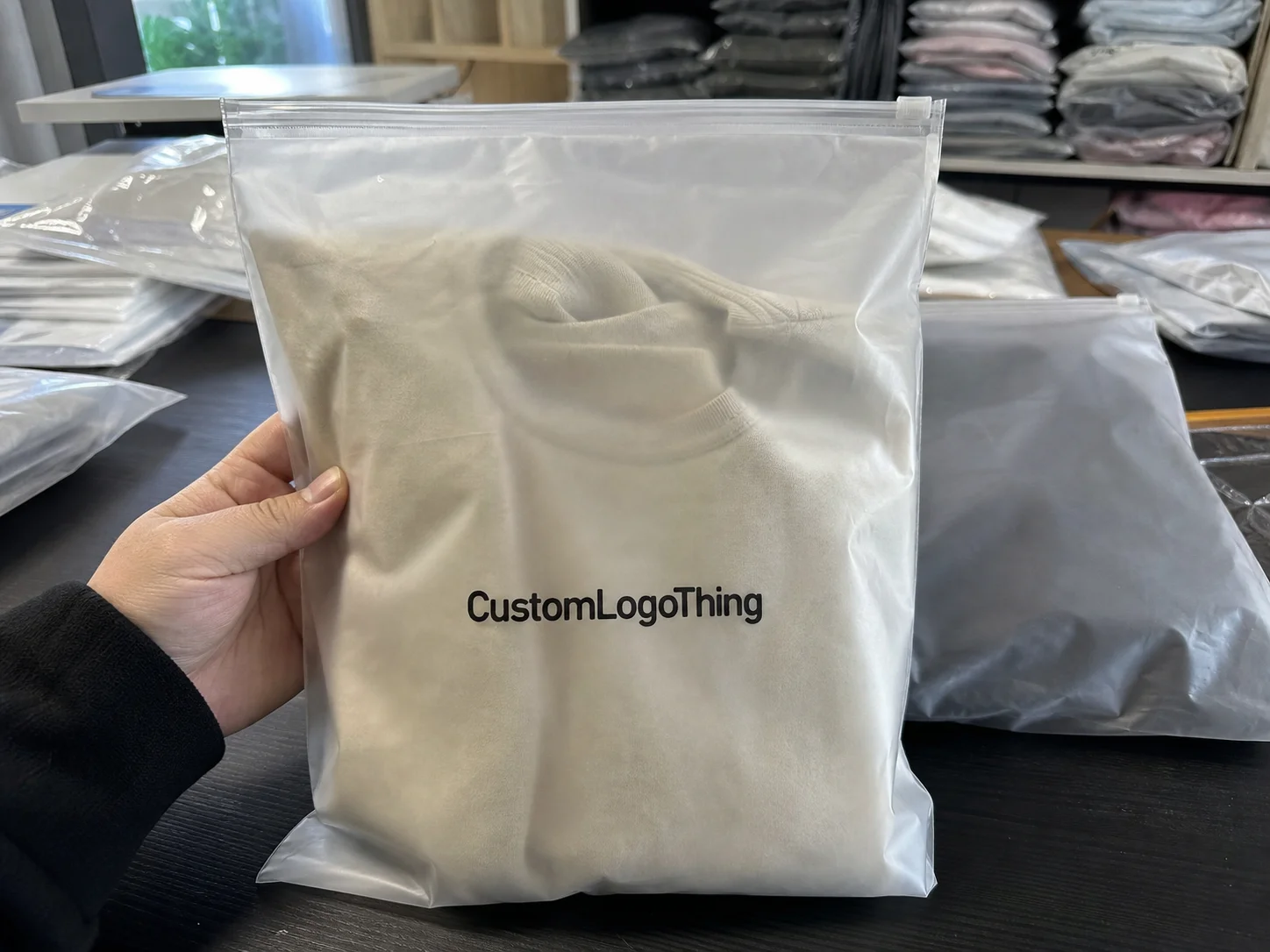 Frosted Zipper Bags Low MOQ Orders for Ecommerce Stores