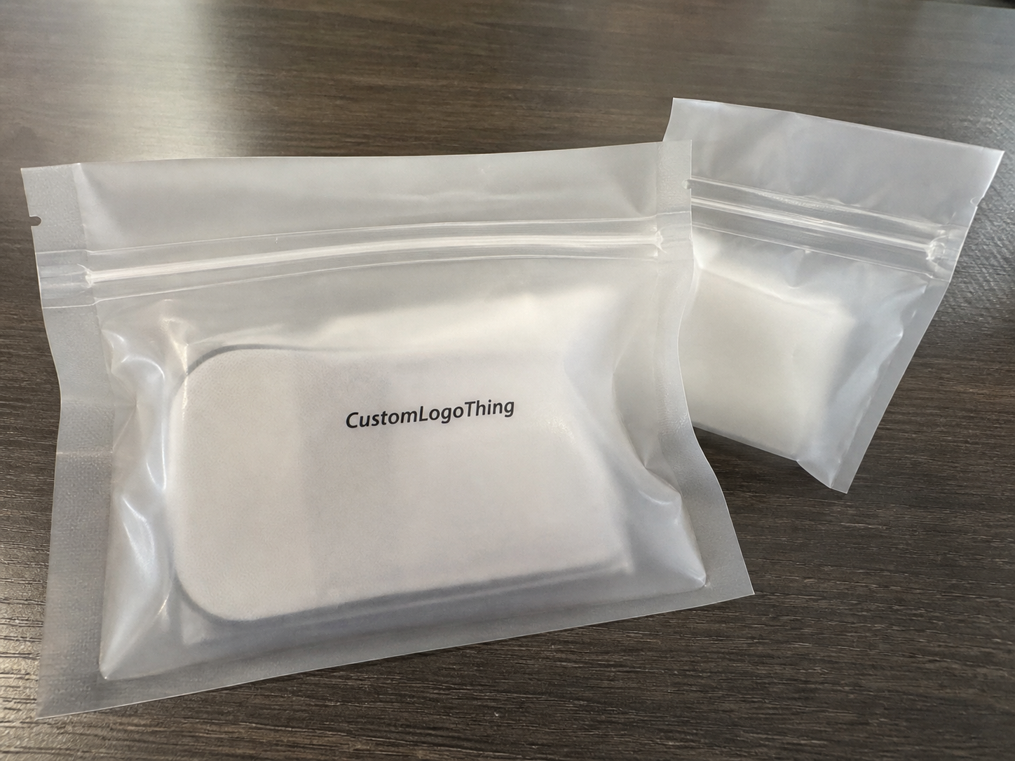 Custom Frosted Zipper Bags for Corporate Gifting Buyers