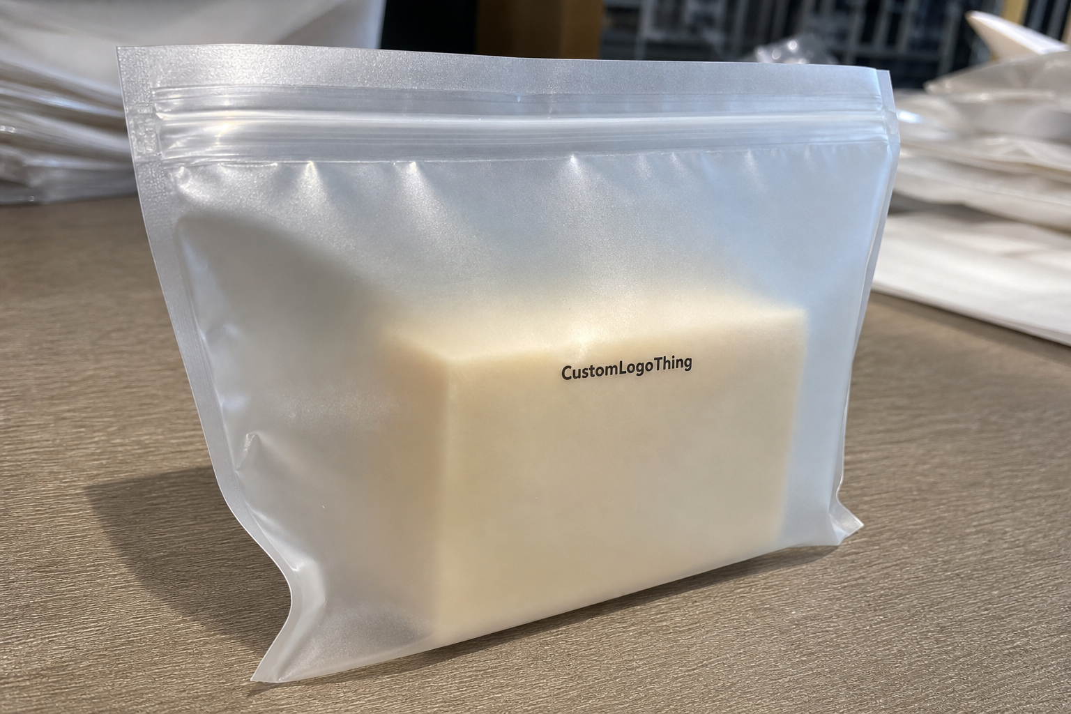 Custom Frosted Zipper Bags for Soap Brands That Sell