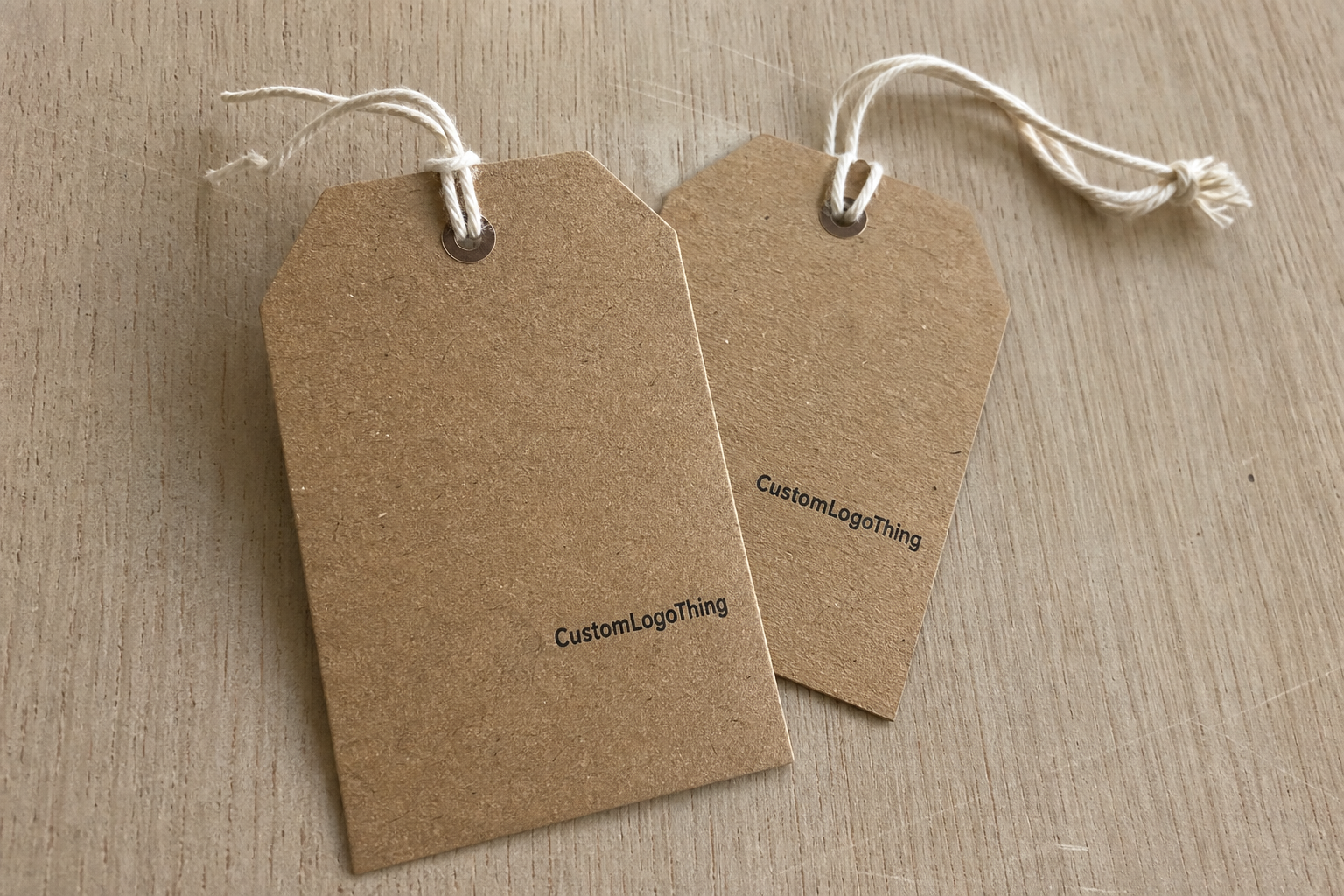 Order Kraft Custom Printed Retail Hang Tags with String