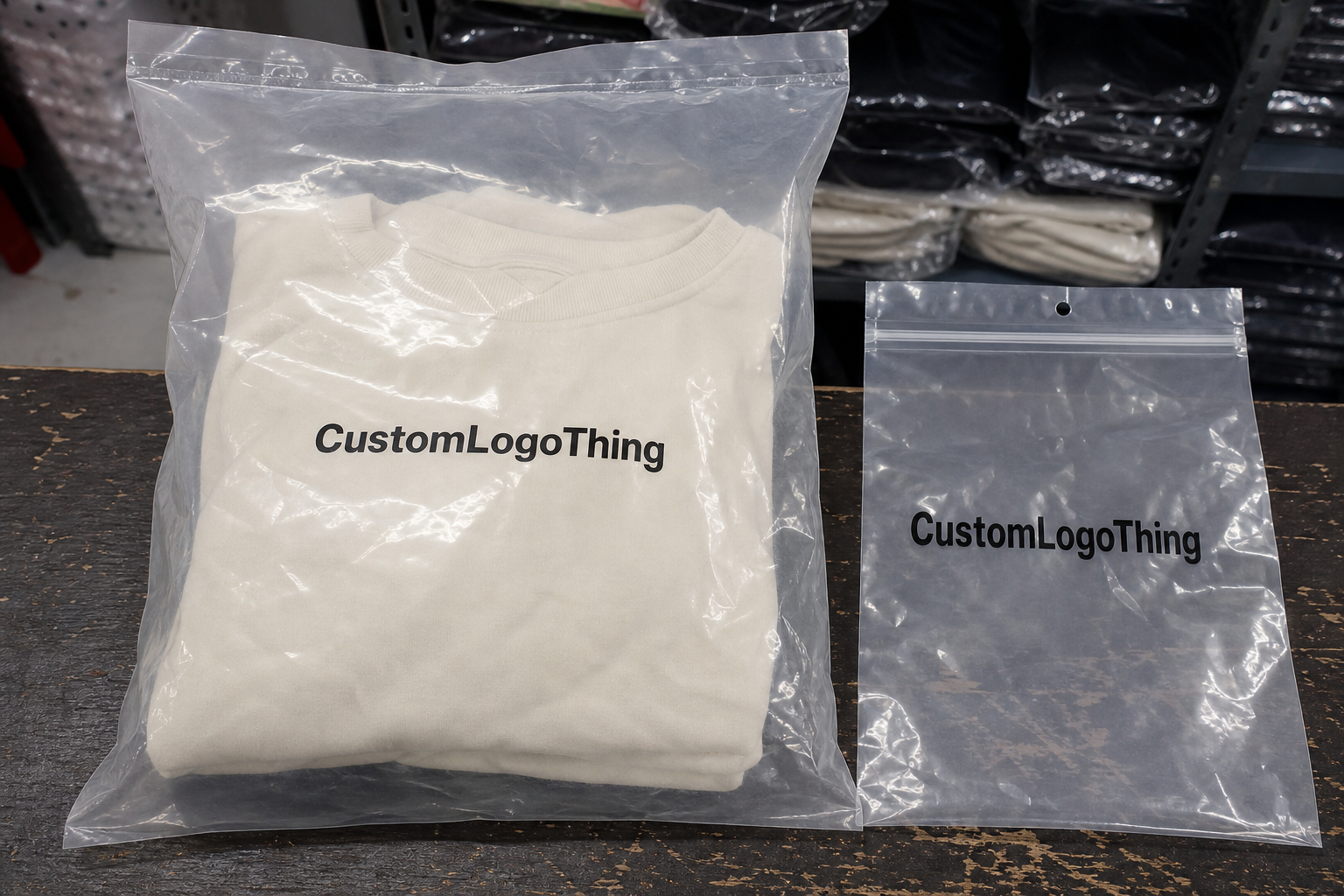 Custom PE Bags Factory Private Label for Retail Brands