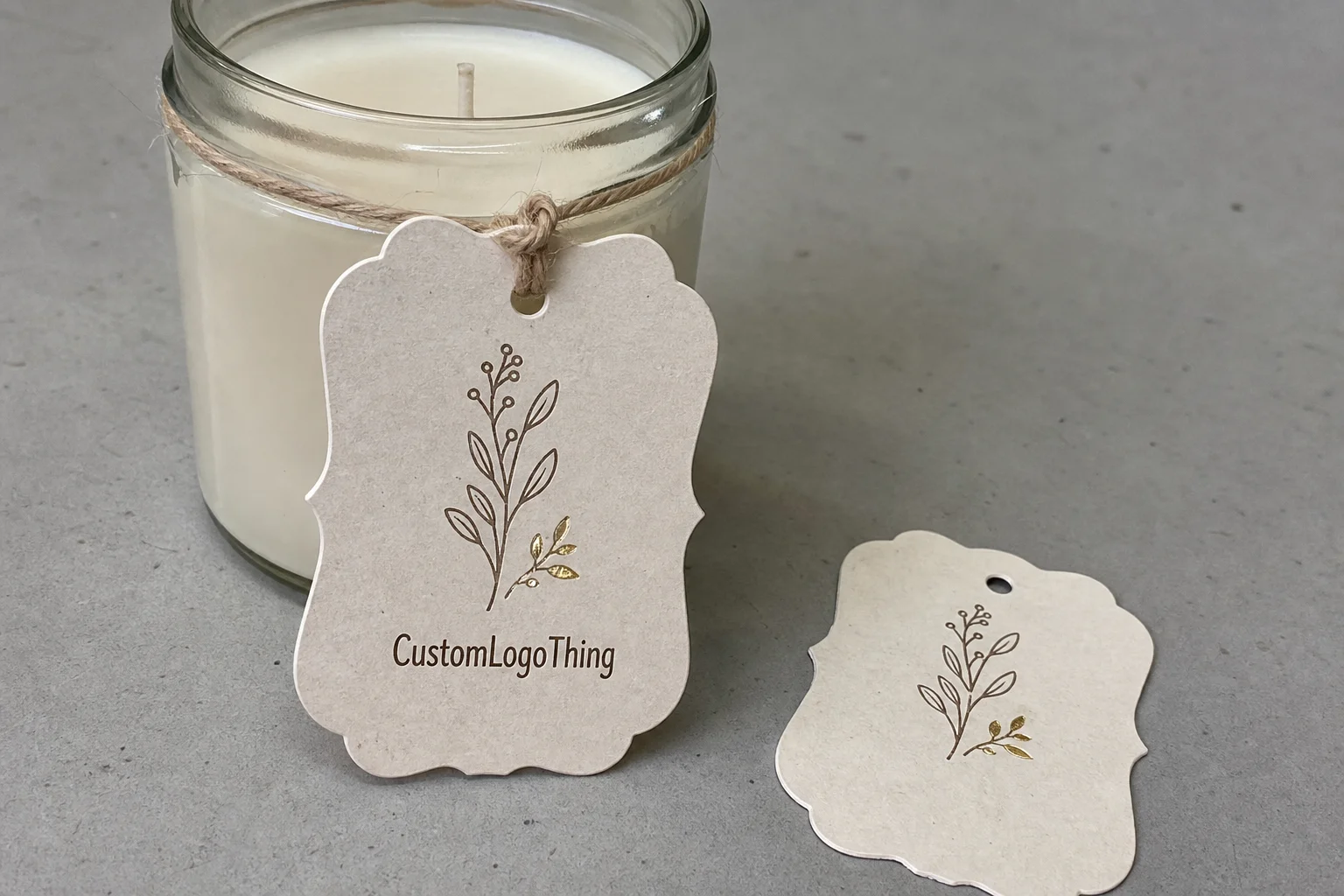 Why a Candle Hang Tag Can Carry More Selling Power Than the Jar - CustomLogoThing packaging example