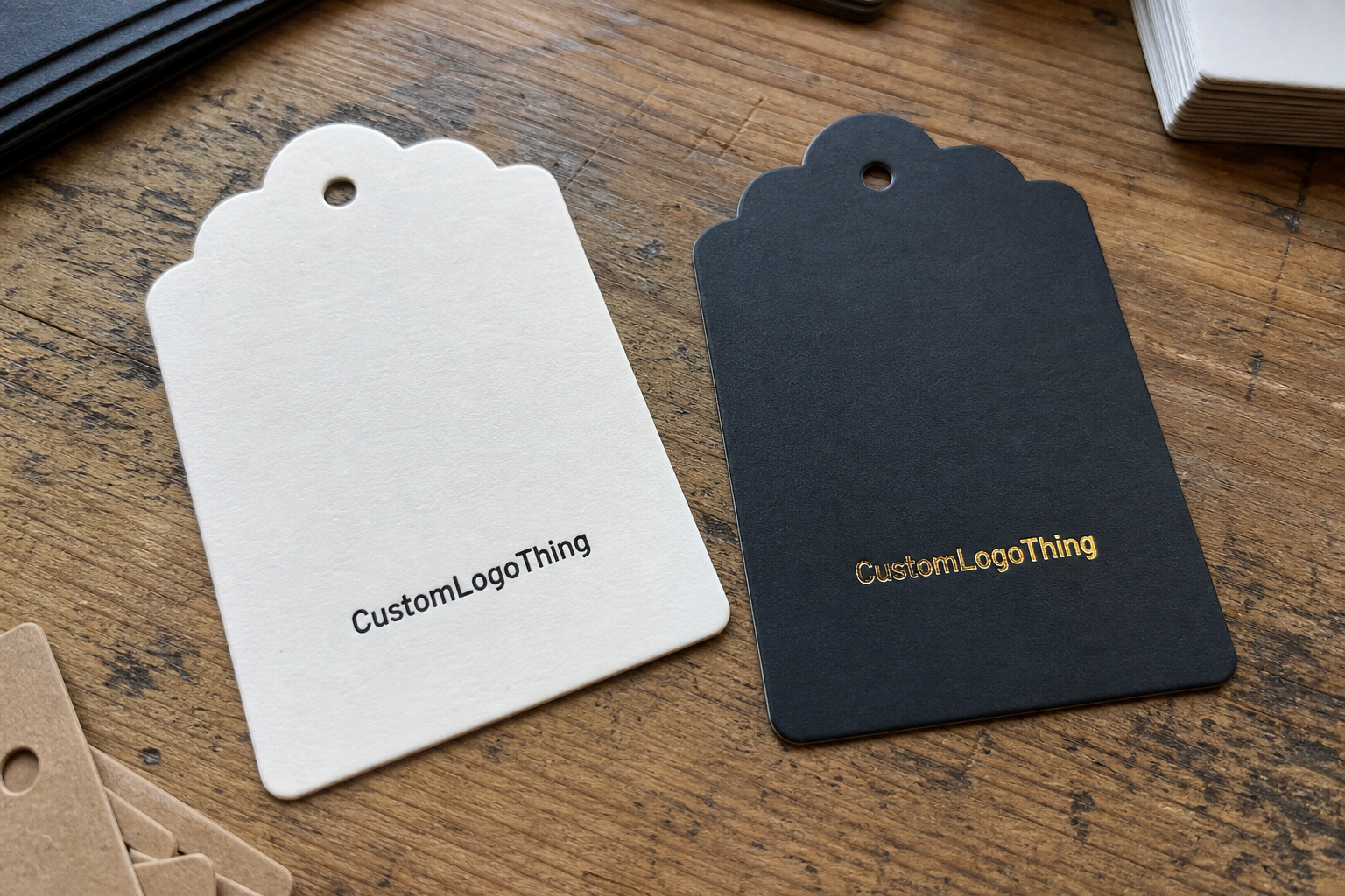 Compare Branded Hang Tags for Ecommerce Finish Options