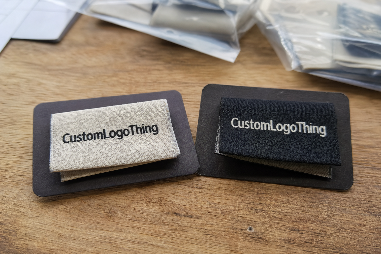 Order Folded Woven Labels Bulk Low MOQ for Small Runs
