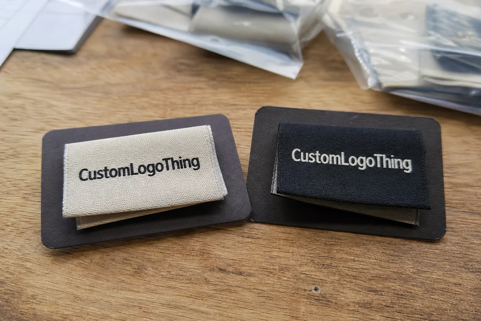 Order Folded Woven Labels Bulk Low MOQ for Small Runs