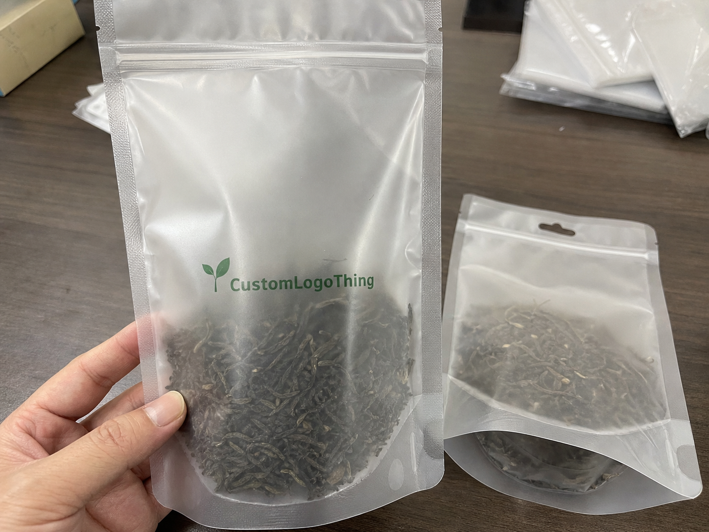Tea Frosted Zipper Bags Bulk Order Planning for Buyers