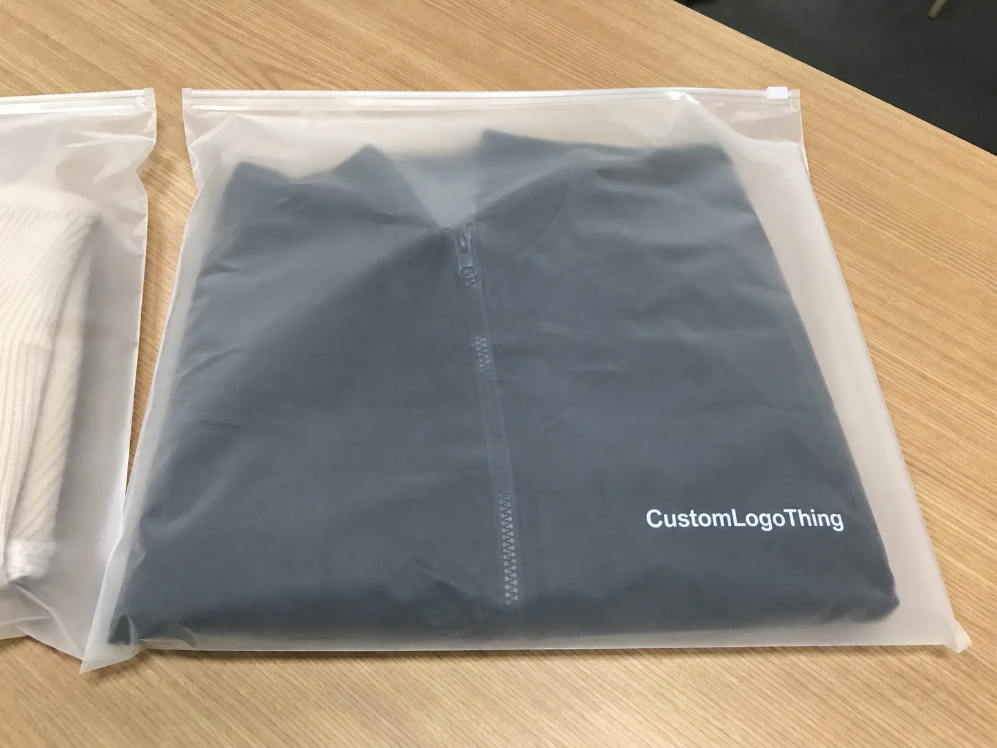 Apparel Poly Bags with Logo Low MOQ for Bulk Orders