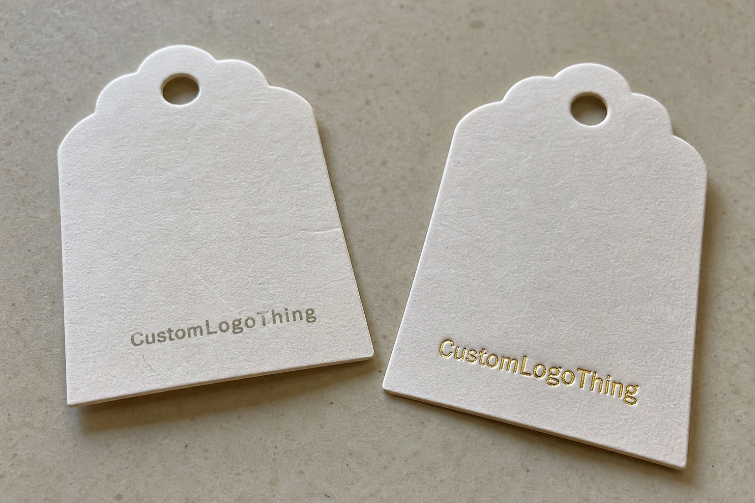 Custom Hang Tags for Bakery Packaging Print Finish