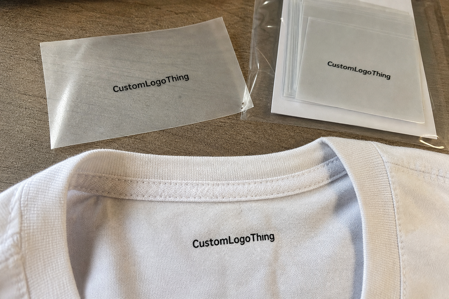 Heat Transfer Neck Labels Wholesale for Custom Apparel