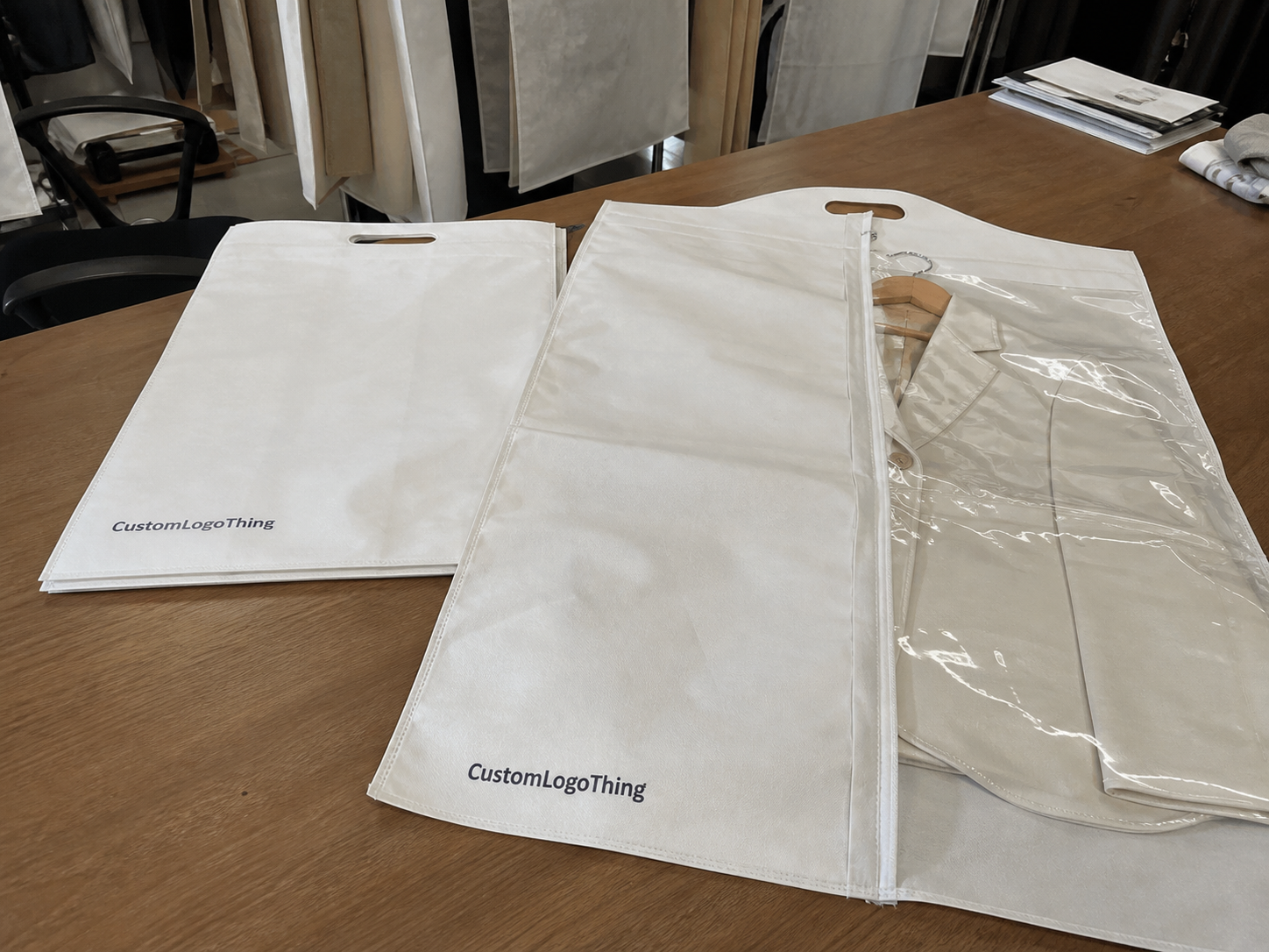 Order Custom Garment Bags Wholesale for Brand Protection