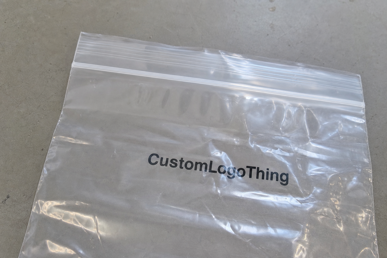 Clear Zip Lock Bags with Logo for Private Label